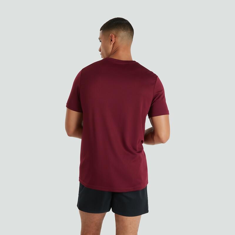 Rugby Sport T-Shirt - Heren Volwassenen Maroon