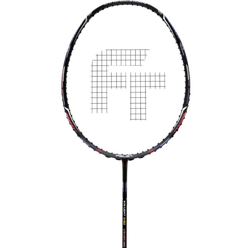 WIN LIGHT W30 Badminton racket - GREY BLACK (Prestrung 25lbs & with racket bag)