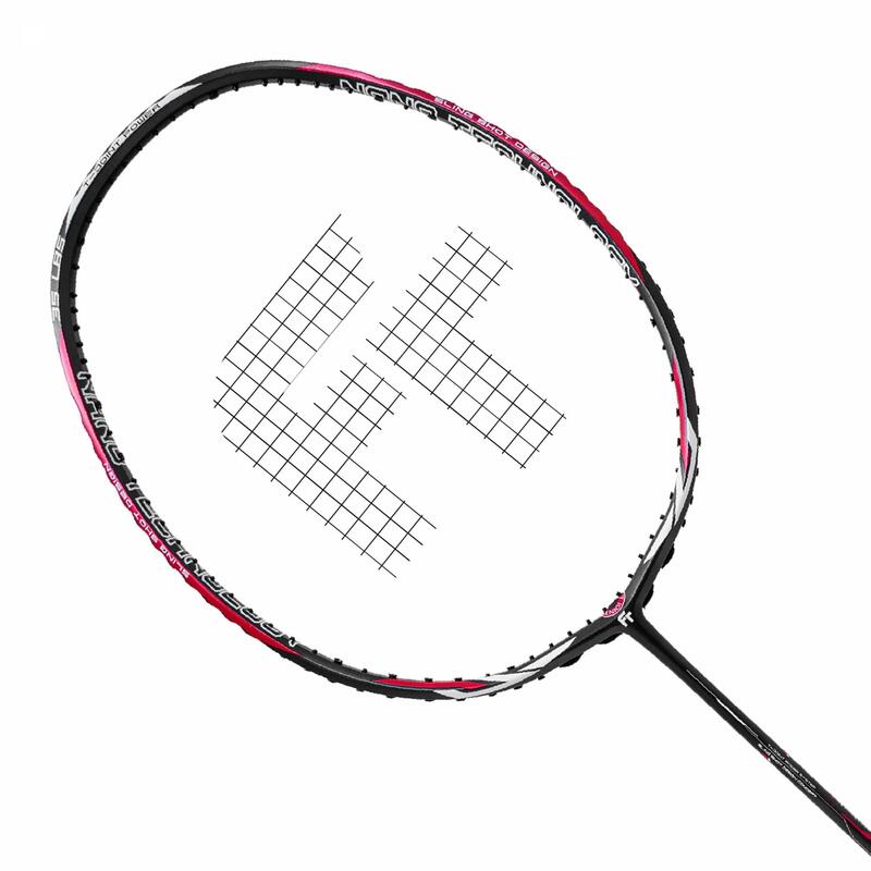 TJ POWER POWER 4UG5 Adult Badminton Racket with Racket Bag (Strung) - Black/Red