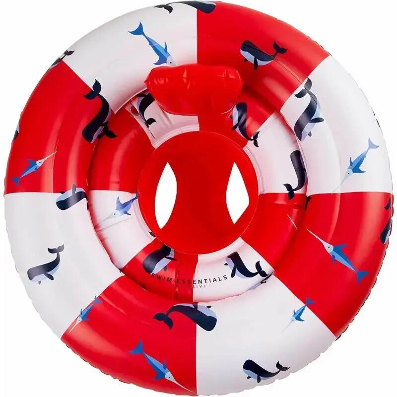 Baby-Schwimmsitz 0-1 Jahre  Red White Whale 1/6