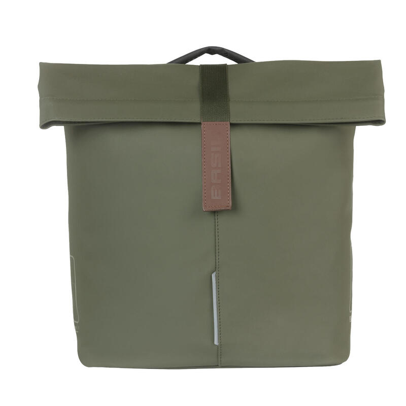 Sac à vélo double  Basil City moss green MIK 28-32L