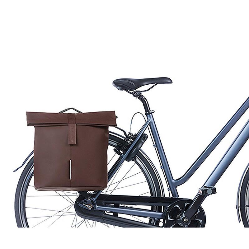 Sac à vélo double  Basil City roasted brown 28-32L