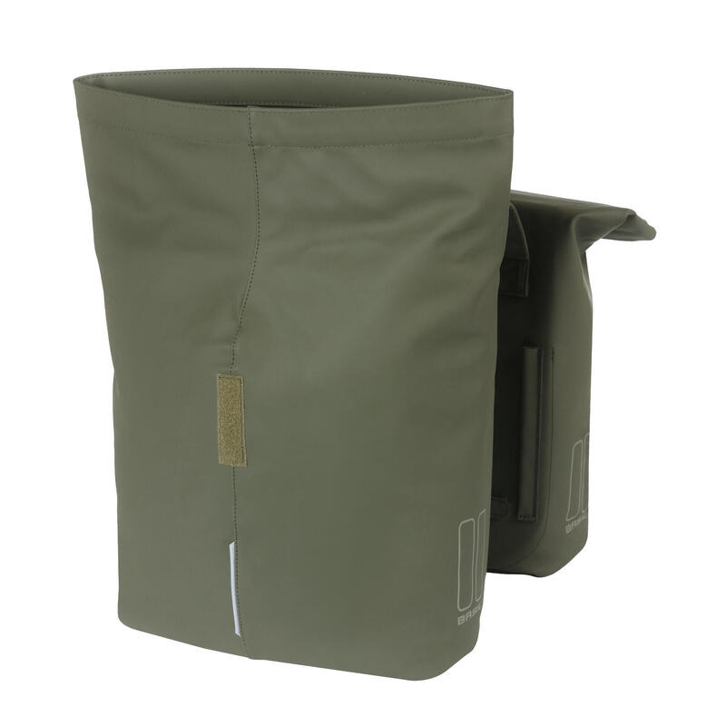 Sac à vélo double  Basil City moss green 28-32L