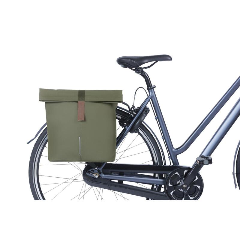 Sac à vélo double  Basil City moss green 28-32L