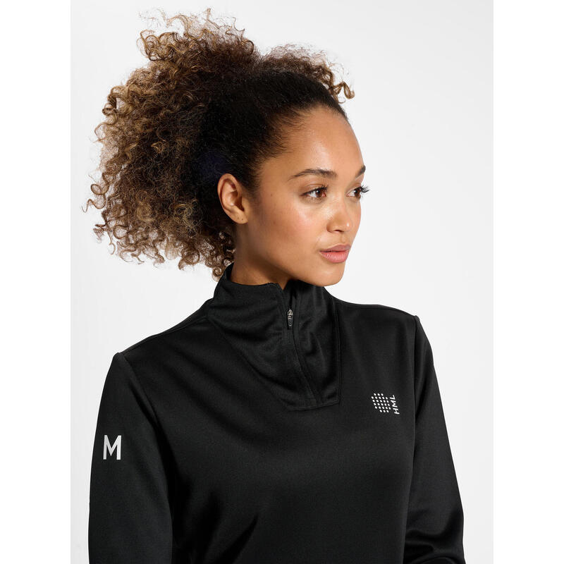 Halve Rits Sweatshirt Hmlcourt Padel Dames HUMMEL