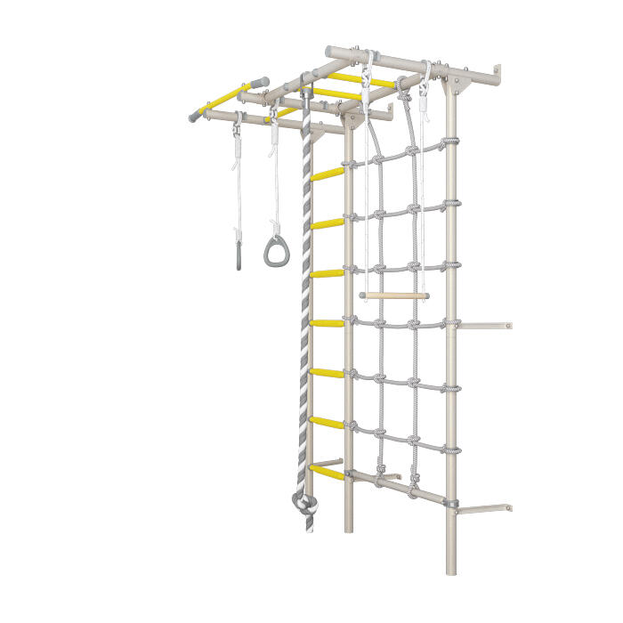 Jeflex Sprossenwand ClimbMaxx M4 Wandmontage mit Zubehör 5/6