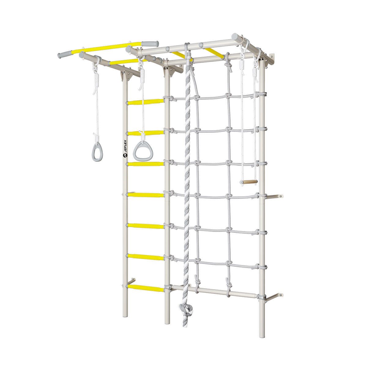 Jeflex Sprossenwand ClimbMaxx M4 Wandmontage mit Zubehör 3/6