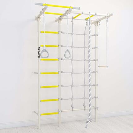 Jeflex Sprossenwand ClimbMaxx M4 Wandmontage mit Zubehör