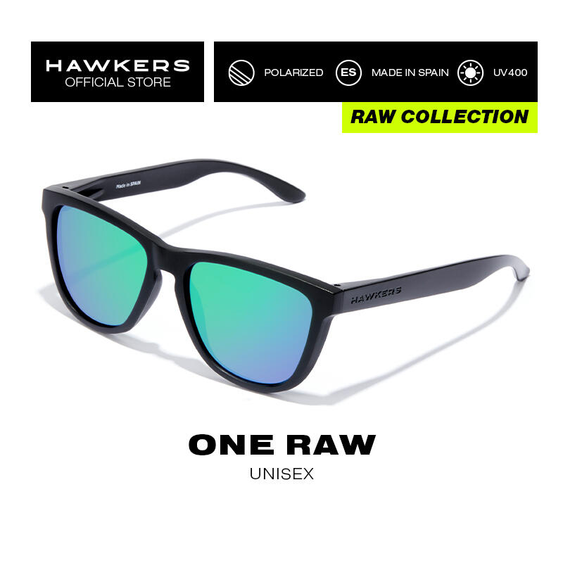 Óculos de sol para homens e mulheres POLARIZED BLACK EMERALD - ONE Raw