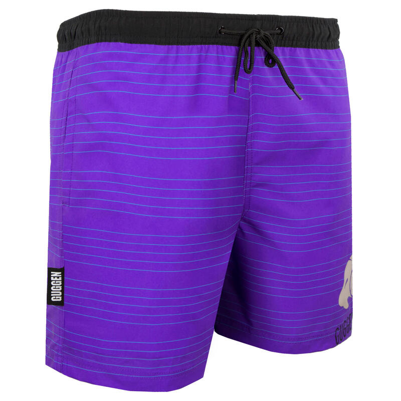 GUGGEN MOUNTAIN B10 Boardshort Short Maillot de bain homme avec motif