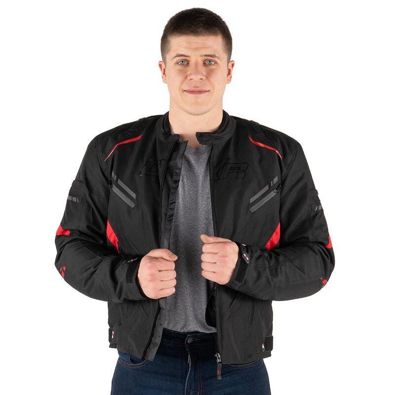 Blouson TRUSTER homme Noir/Rouge DXR 4/7