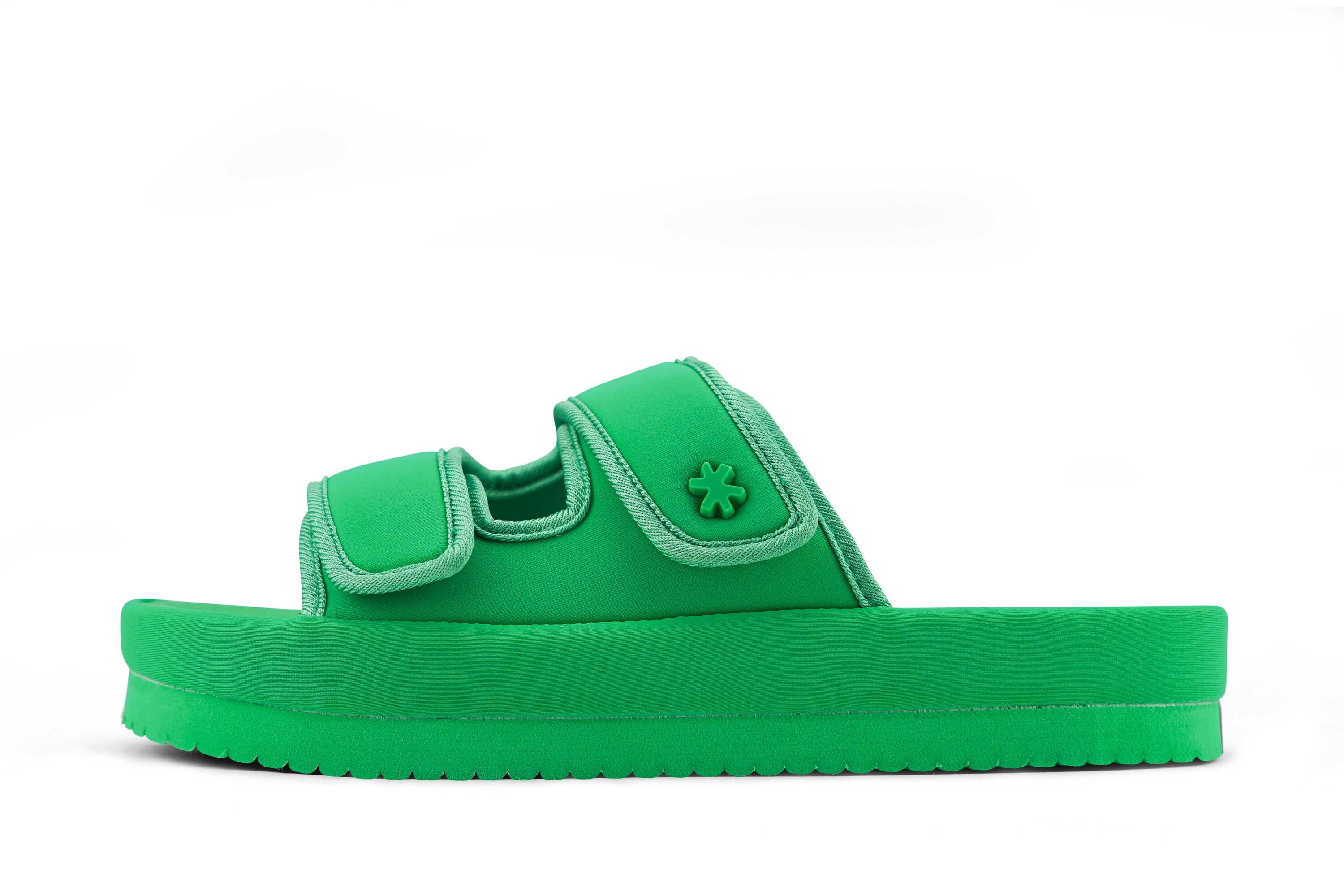 Femme velcro*flower Slides Jardin Vert 2/2