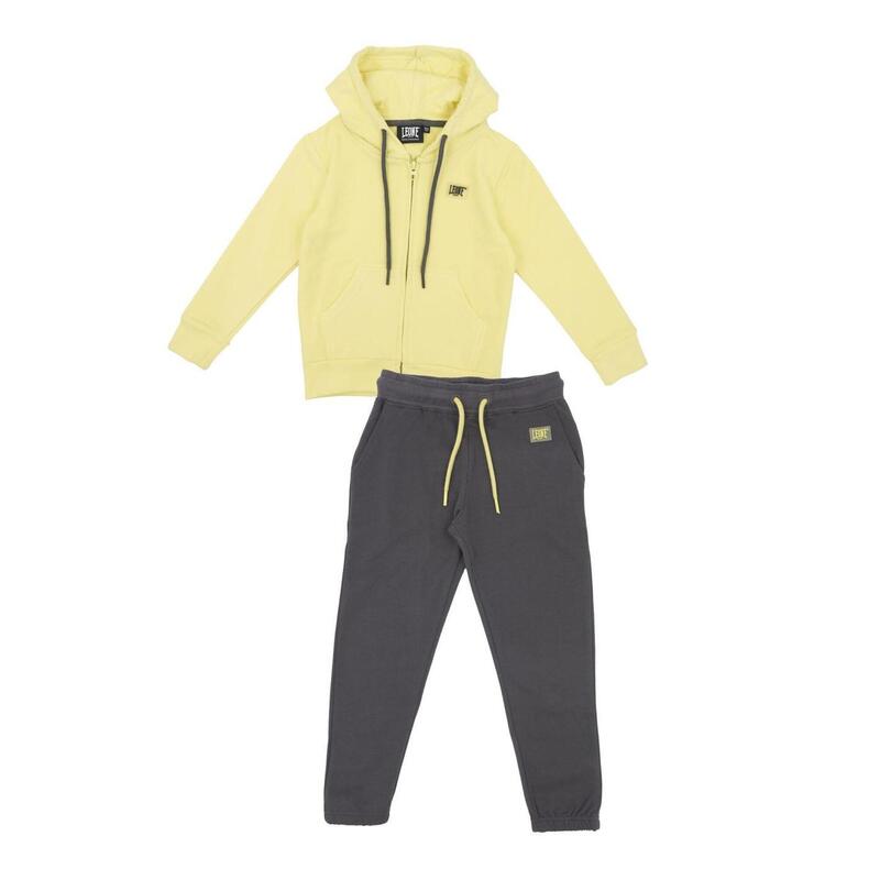 Survêtement fille avec capuche et zip intégral Basic