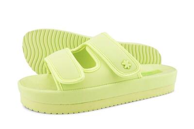 Damen flip*flop velcro*flower Slides Pink