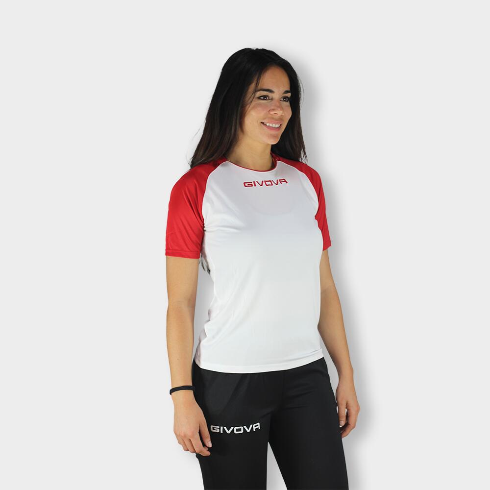 T-shirt uomo givova bianco/rosso 5/6