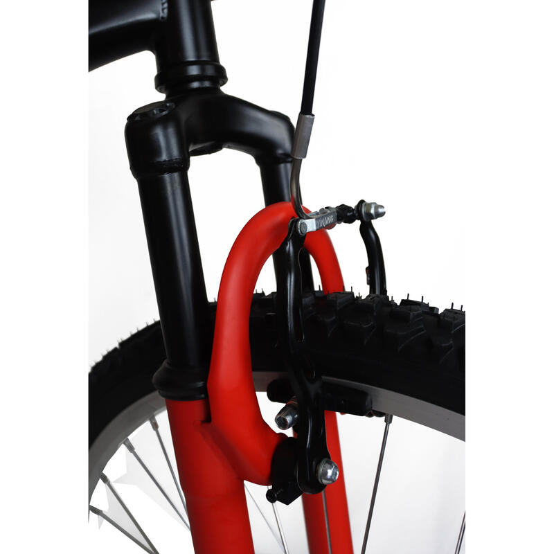 Roda Umit Mountain Bike 26" XR-260 Preto-Vermelho 7 Velocidades