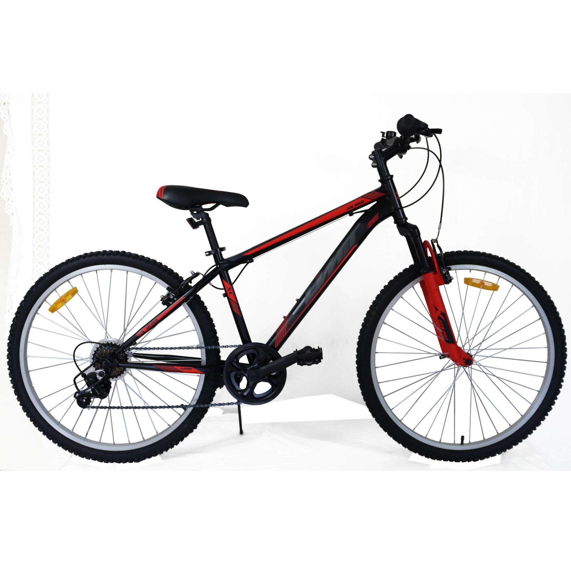 UMIT Roda Umit Mountain Bike 26" XR-260 Preto-Vermelho 7 Velocidades