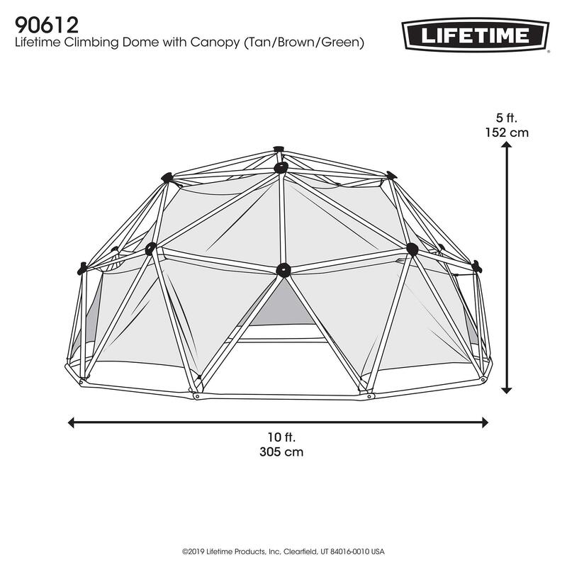 Aparat de catarare, Geo dome Lifetime 60 Inch, Canopy, Earthtone