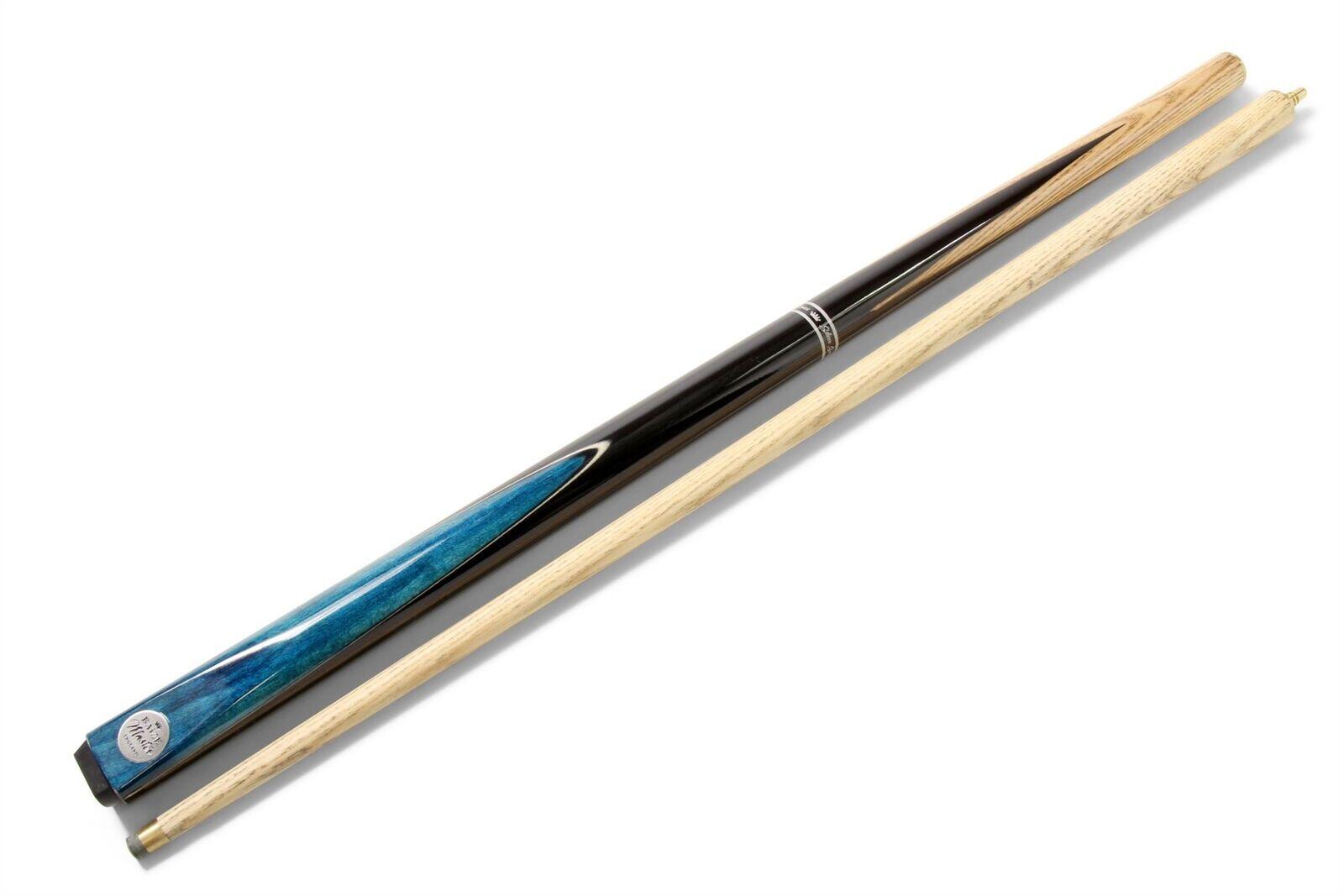 Baize Master 57 Inch BLUE CONQUEST 2pc Snooker Pool Cue Matching Ash Shaft 9.5m 2/6