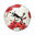 Ballon de foot TEAMFINAL6 MS (Blanc / Rouge)