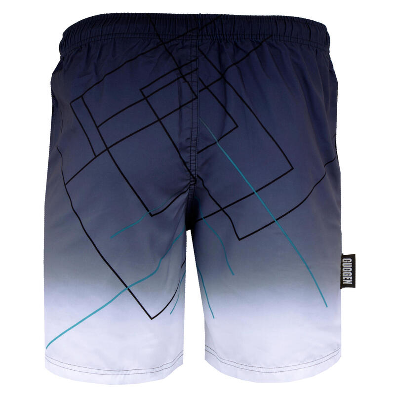 GUGGEN MOUNTAIN B2 Boardshort Short Maillot de bain homme avec motif