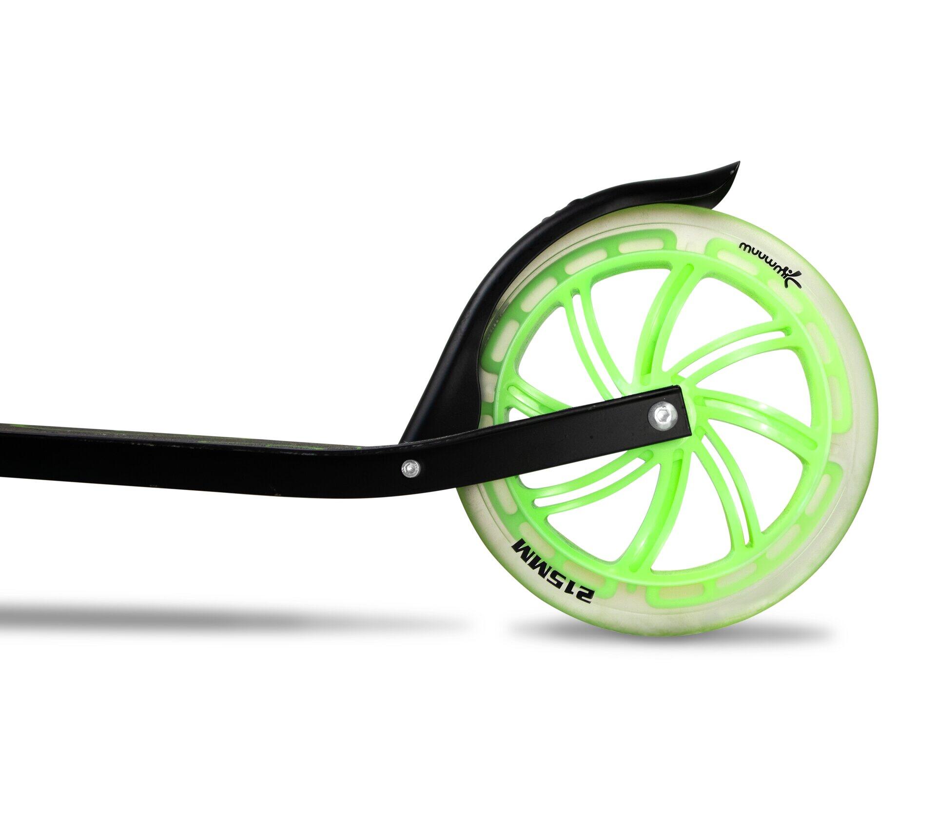 muuwmi Lights Aluminium Scooter GLOW 215 mm, mit Leuchtrollen und Glow-Effekt 13/14
