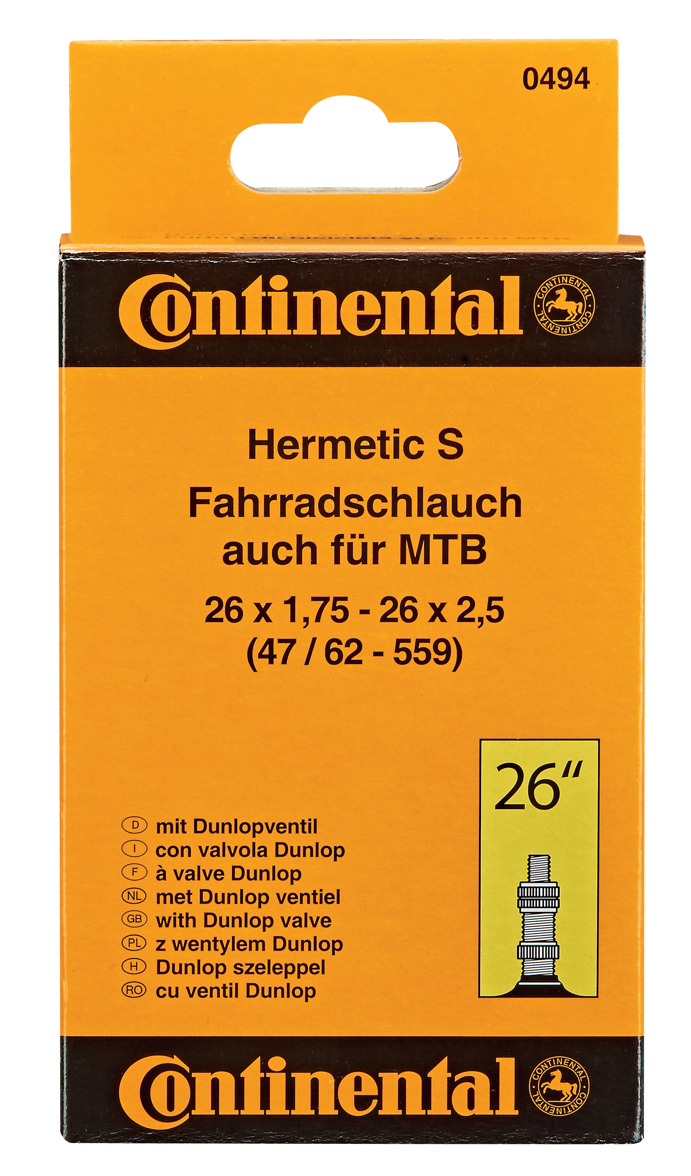 CONTINENTAL Camera d'aria CONTINENTAL 26 pollici x 1,75 - 2,125