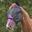 Masque antimouches pour chevaux avec oreilles COMFITEC DELUXE (Noir / Violet)