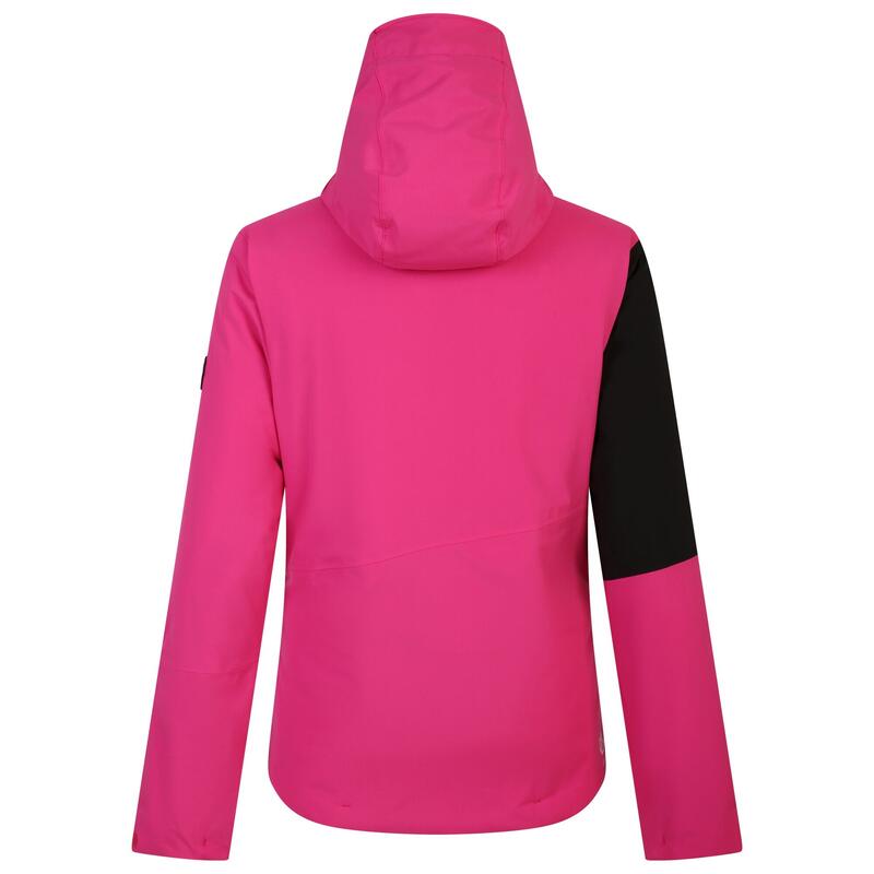 Blouson de ski ICE Femme (Rose bonbon / Noir)