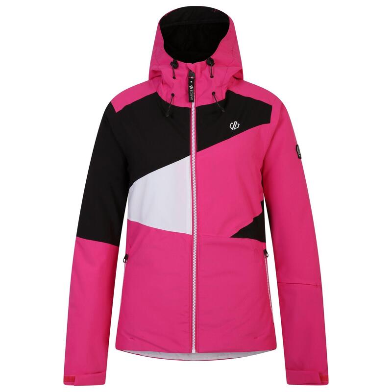 "Ice" Skijacke für Damen Reines Rosa/Schwarz