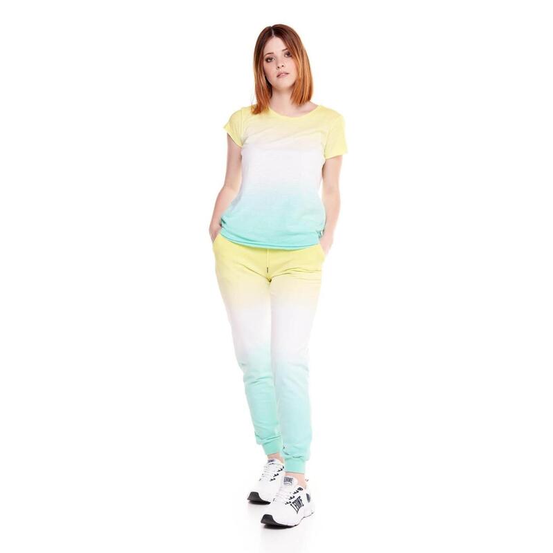 Camiseta de manga corta para mujer tie-dye Leone Silent Work