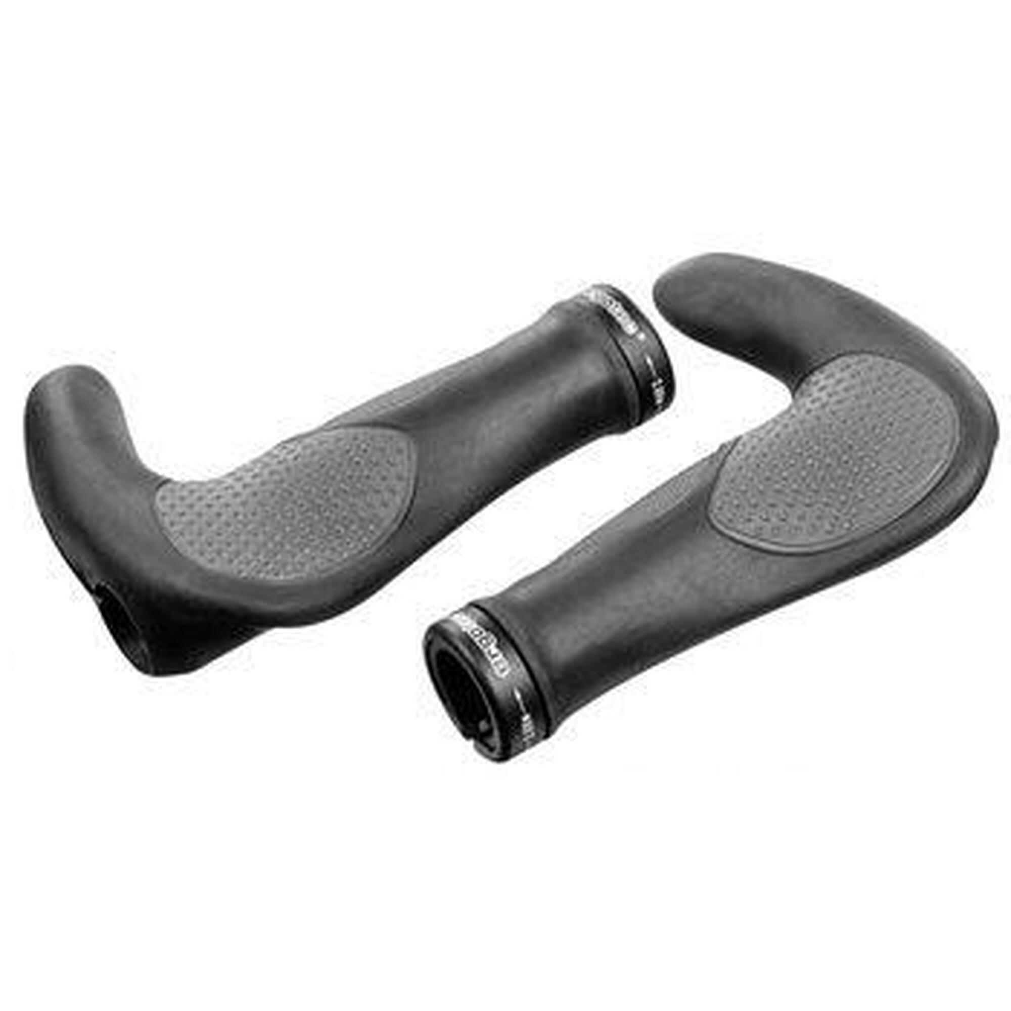 Ergotec gère Oslo Bar-End Long noir gris noir