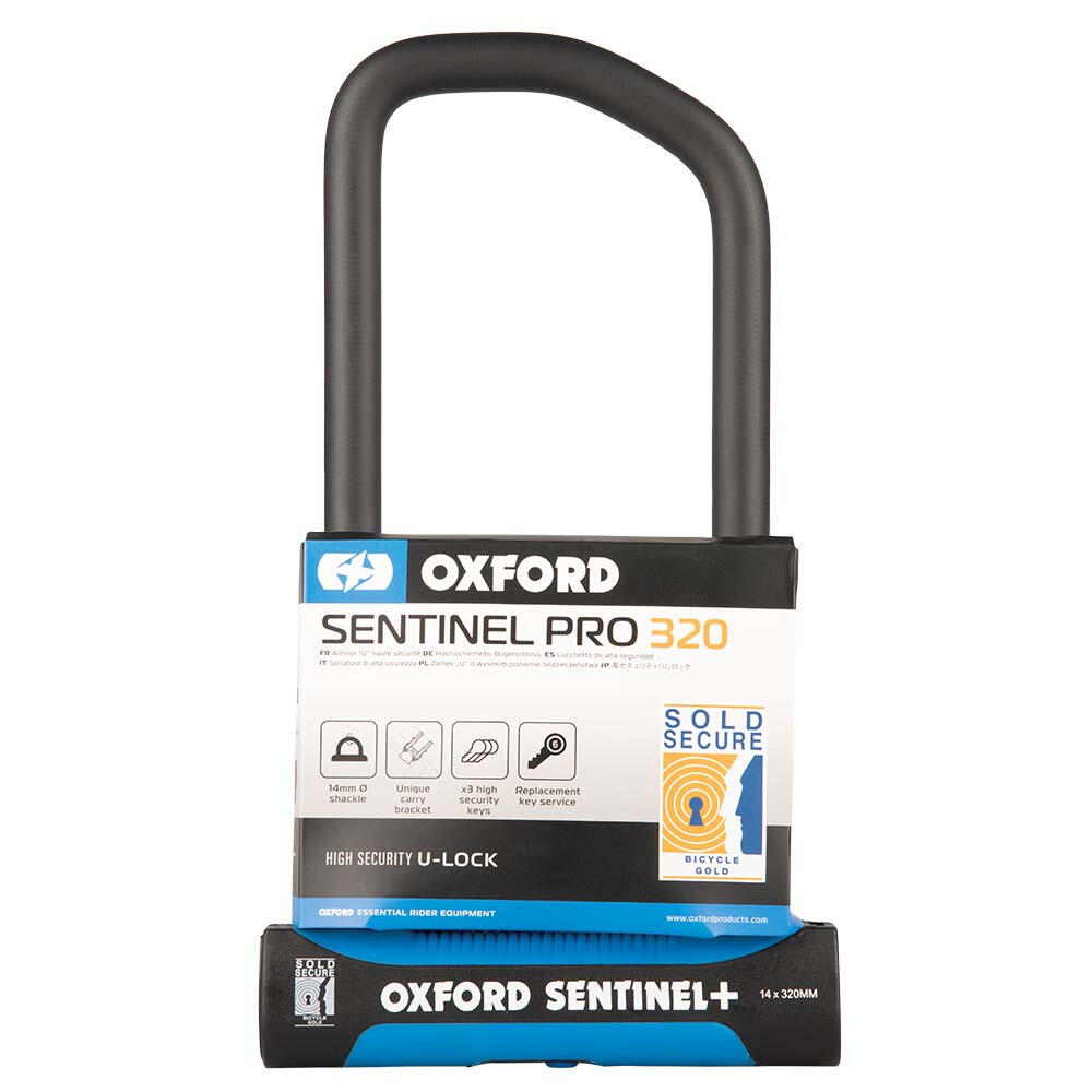 Oxford Sentinel Pro U-Lock 320mm x 177mm Bike Lock 2/5