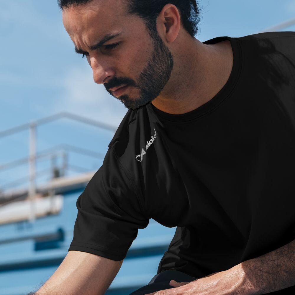 Camiseta de Fútbol para Hombre Asioka Premium Negro Poliéster 3/6