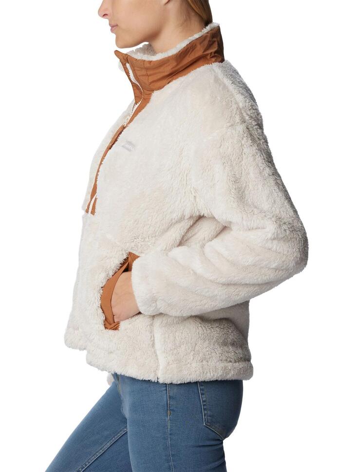 Damski sweter polarowy Columbia Boundless Discovery Sherpa z pełnym zamkiem błys