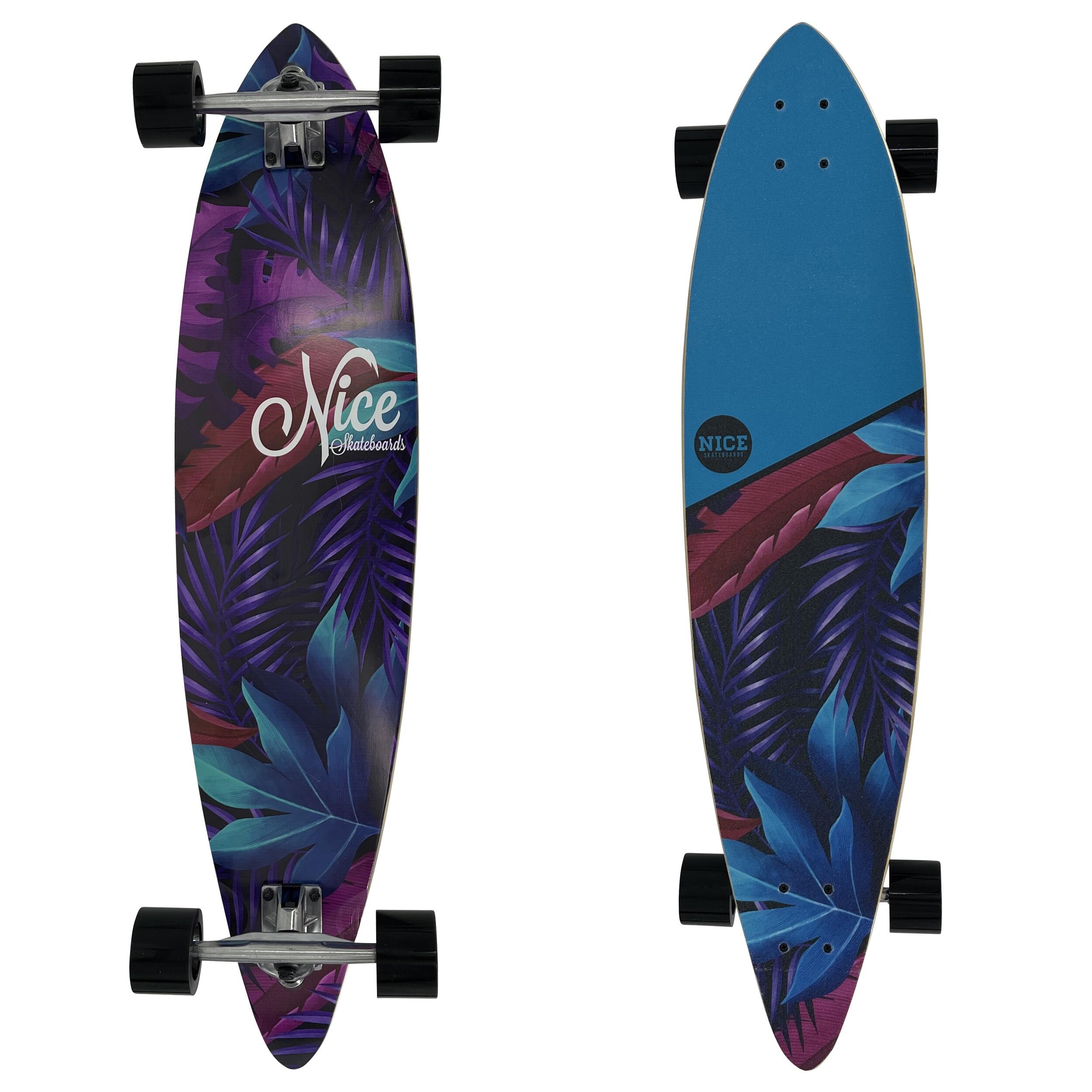 NICE SKATEBOARDS PT Tropical 38" x 9.5" SINGLE CONCAVE 4/4