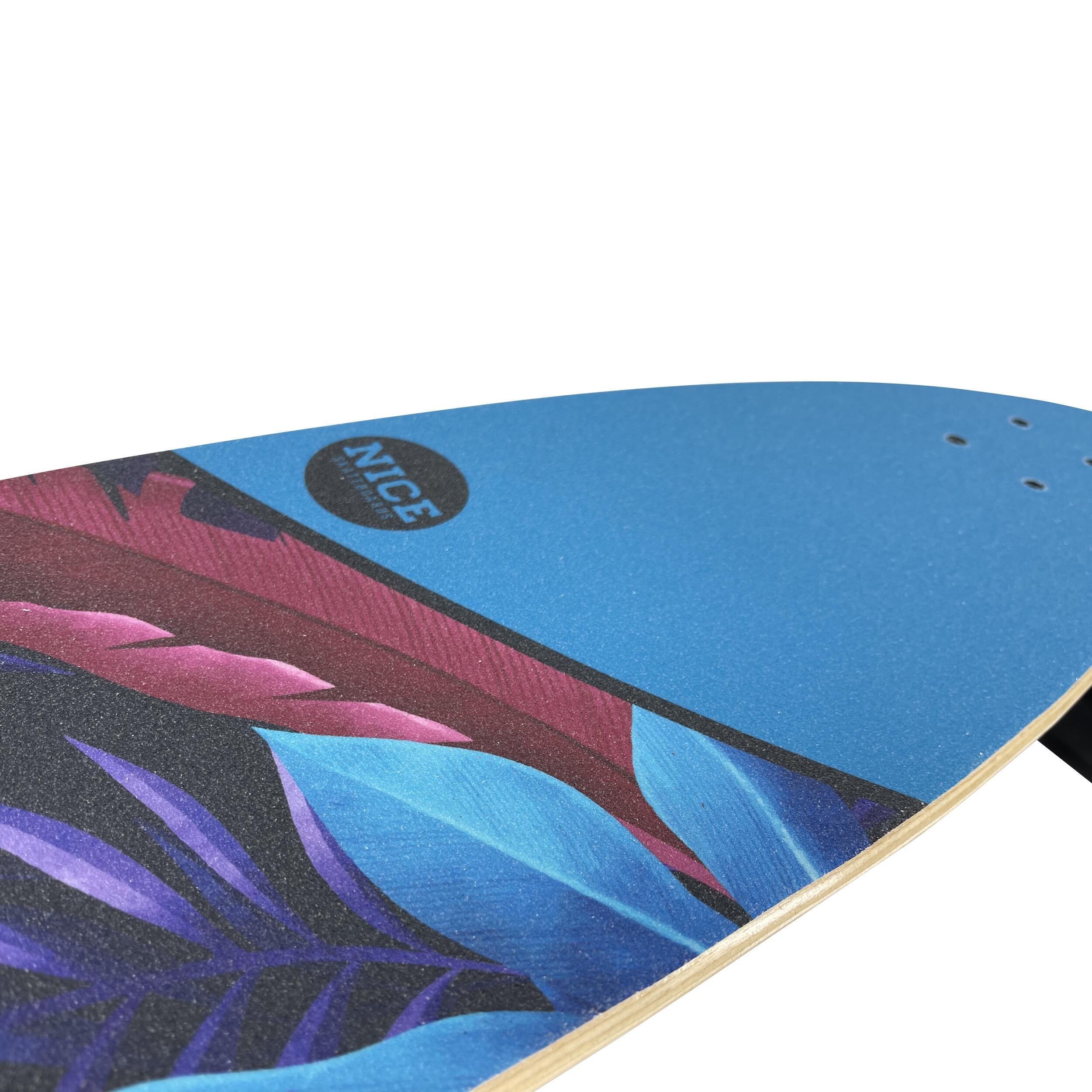 NICE SKATEBOARDS PT Tropical 38" x 9.5" SINGLE CONCAVE 3/4