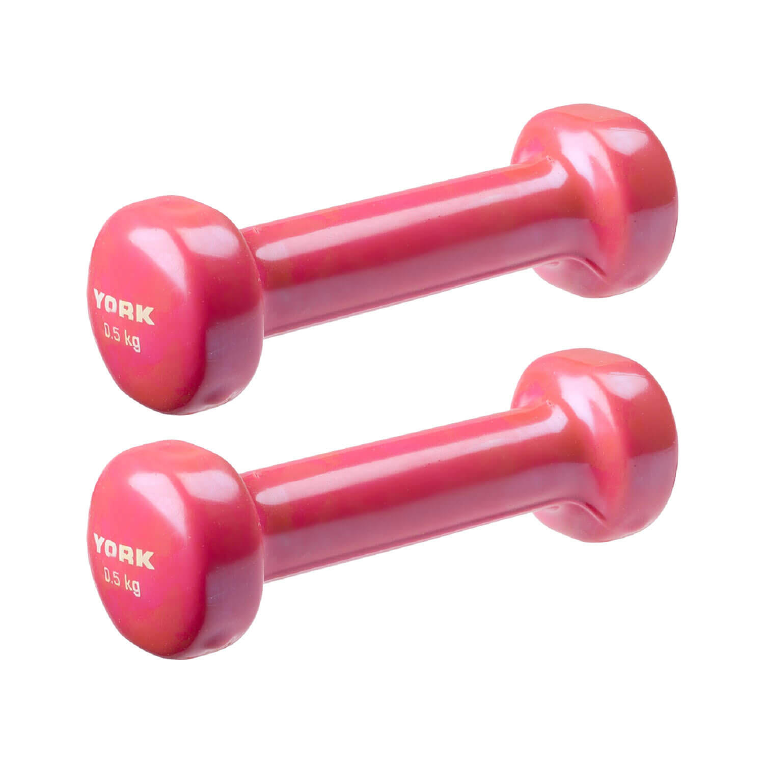 YORK York Vinyl Dipped Dumbbells 2 x 0.5kg