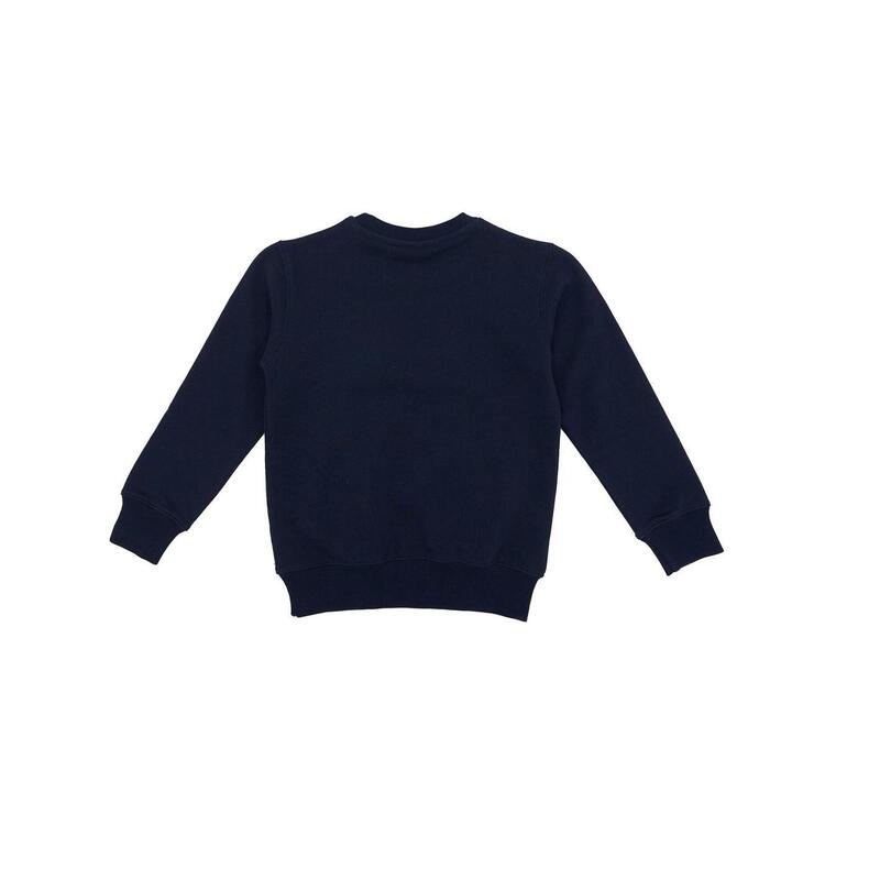 Sweatshirt infantil com gola redonda e logótipo Basic