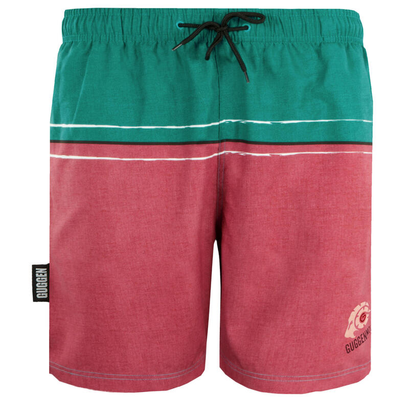 Costum de baie pentru bărbați cu dungi și model cu logo boardshorts ZM1607