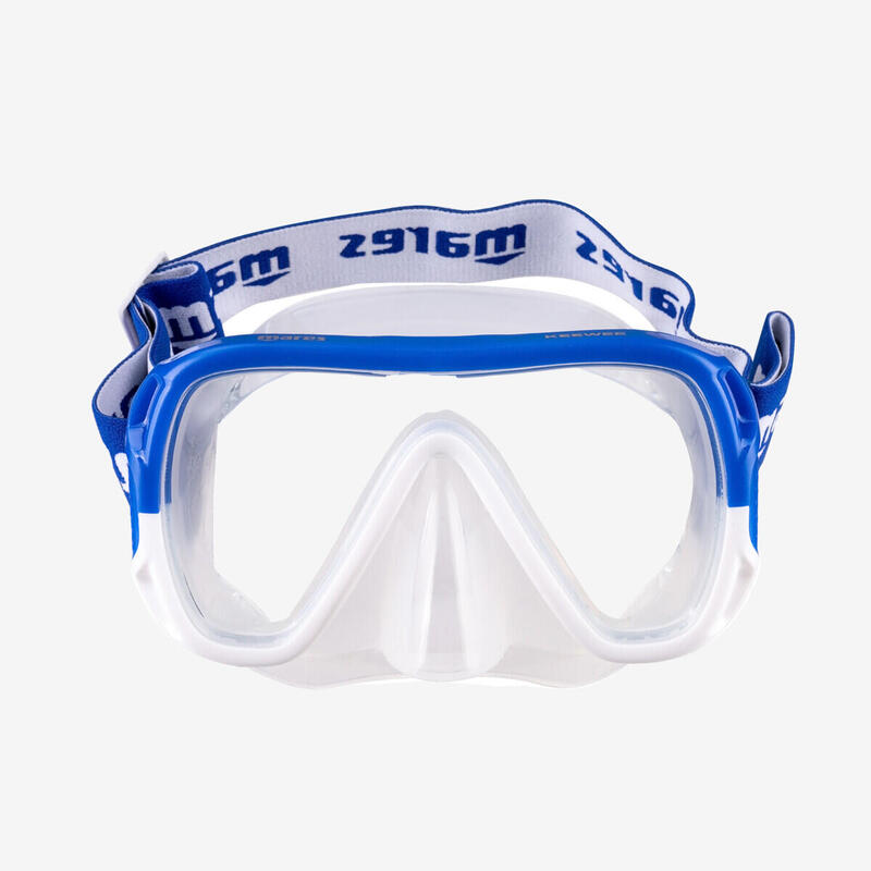 Masque et Tuba de Snorkeling Combo Keewee Adult Bleu/Transparent
