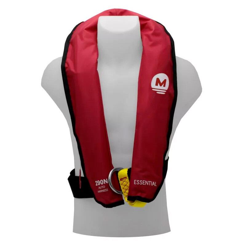 Colete salva-vidas insuflável automático ESSENTIAL 290N com arnês Vermelho