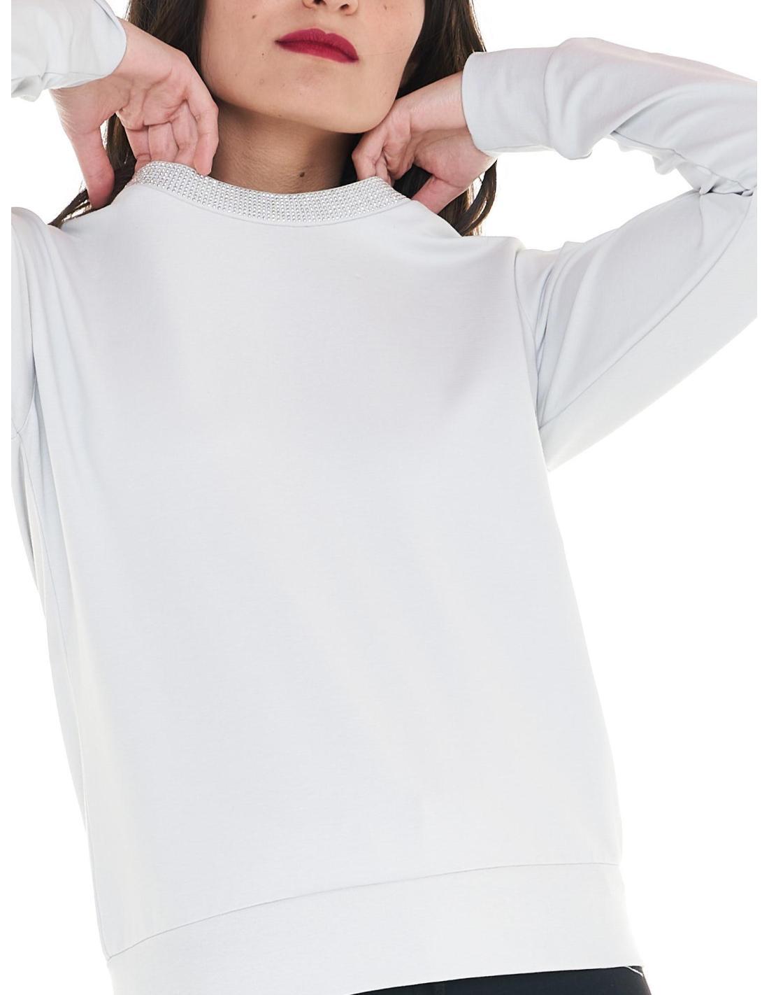 Sweat ras du cou femme Cristal Shine 5/7