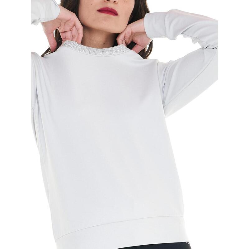 Cristal Shine sweatshirt met ronde hals voor dames