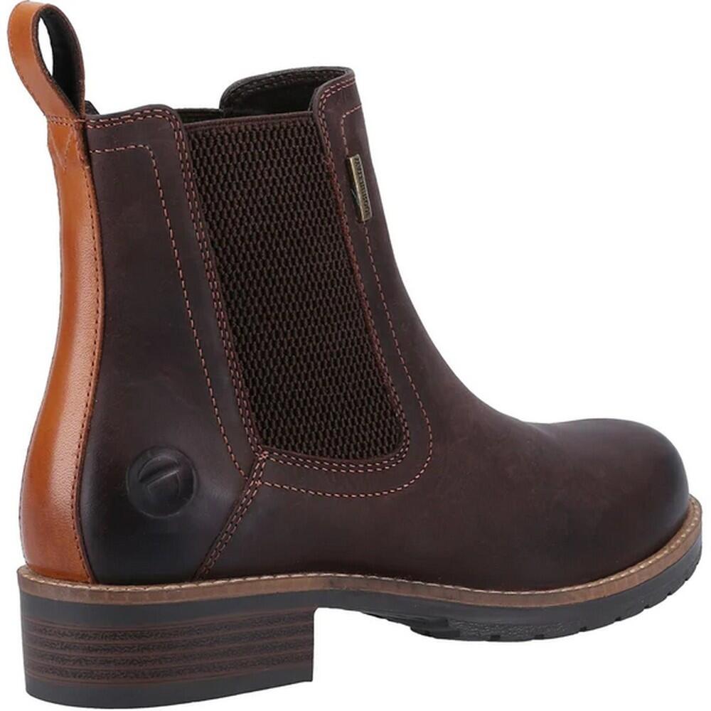 Womens/Ladies Enstone Leather Boots (Brown) 4/5