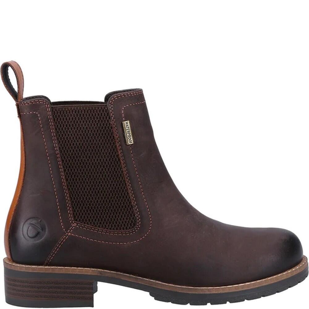 Womens/Ladies Enstone Leather Boots (Brown) 2/5