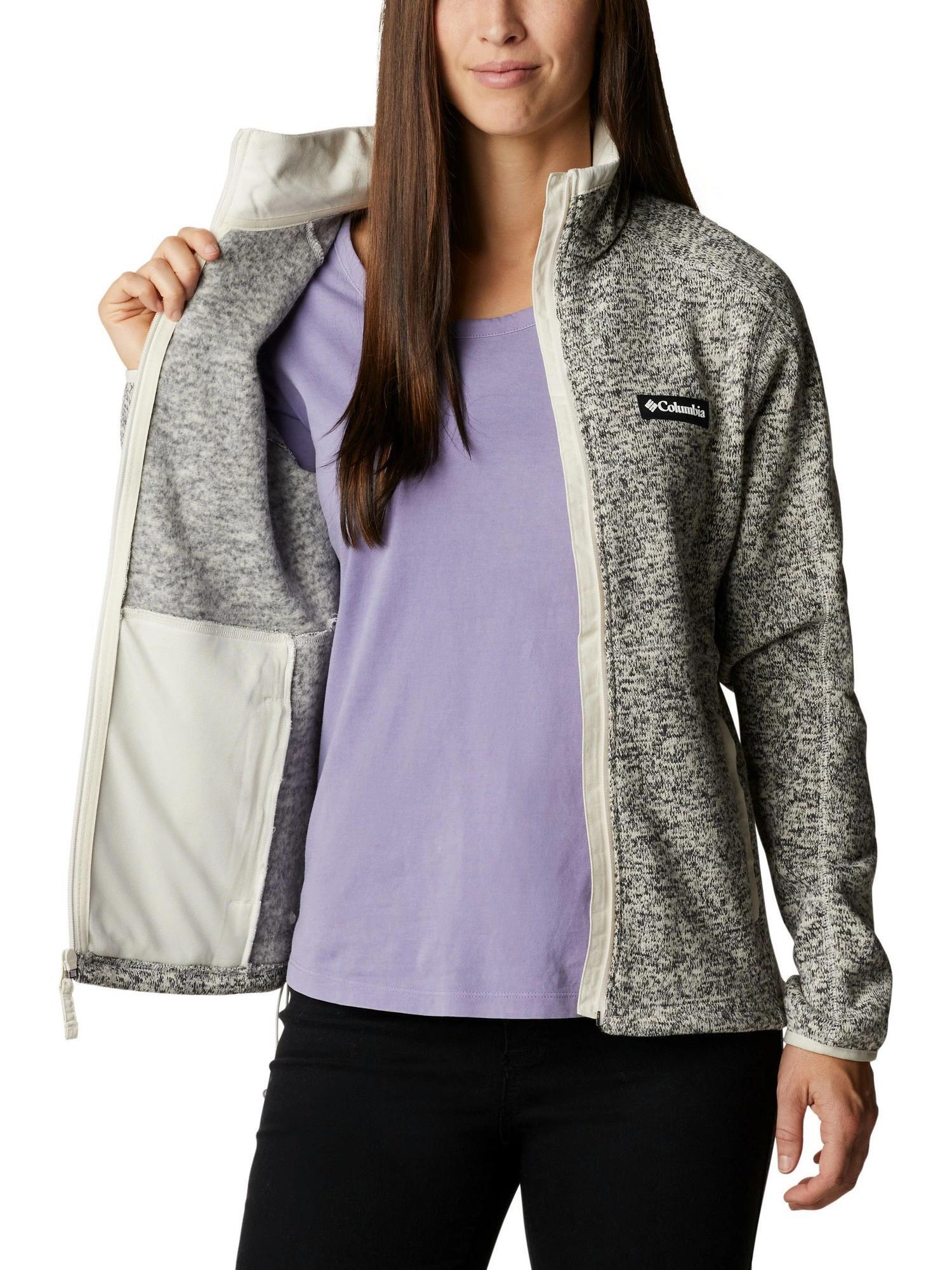 Fleecepullover W Sweater Weather Full Zip Damen - sand 5/7
