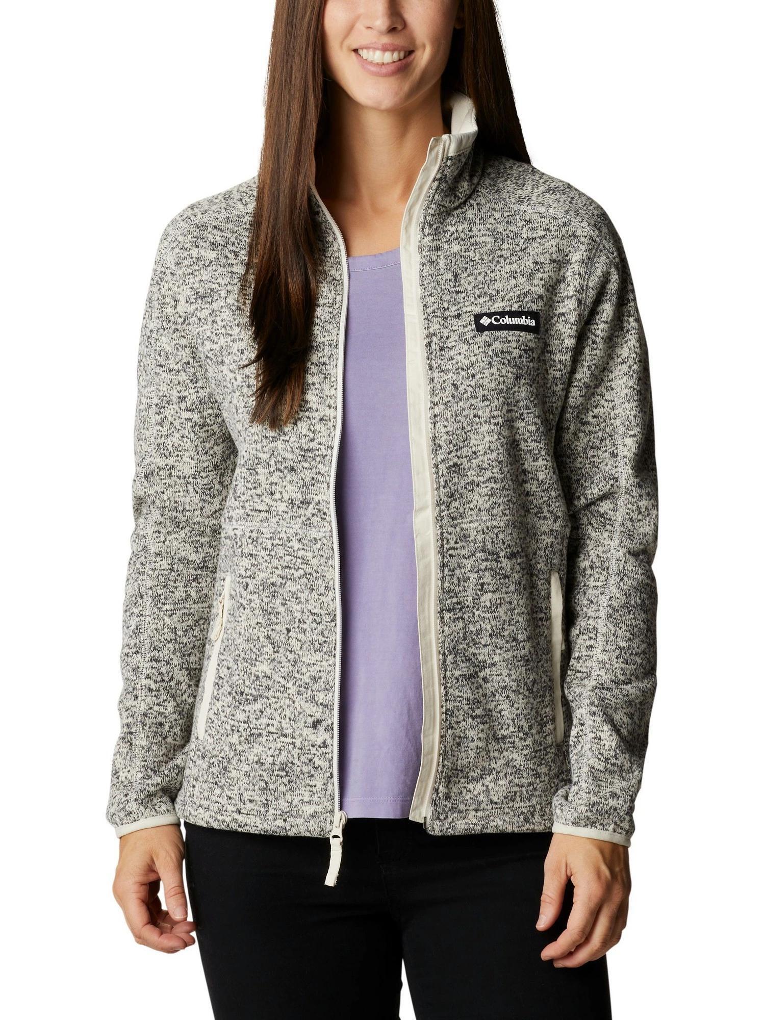 Fleecepullover W Sweater Weather Full Zip Damen - sand 4/7