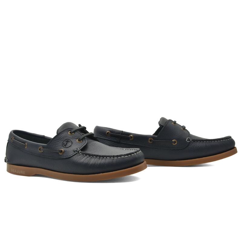 Chaussures Bateau Norte Homme Bleu Marine Cuir