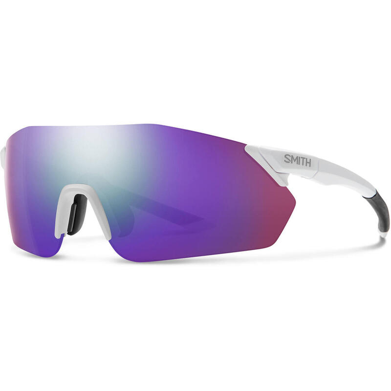 Smith Rverb bril matte white chromapop violet mirror